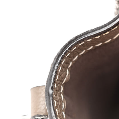 Celine Drummed Calfskin Nano Luggage Souris 12 of 16