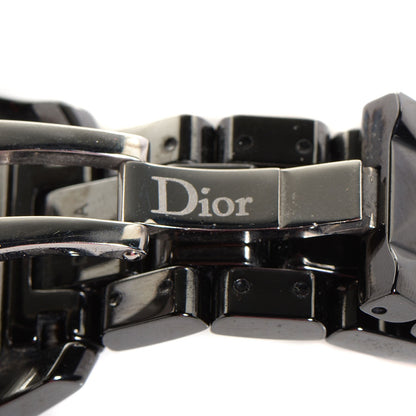 Christian Dior Stainless Steel Ceramic Diamond 33mm Dior VIII Automatic Watch Black 6 of 7