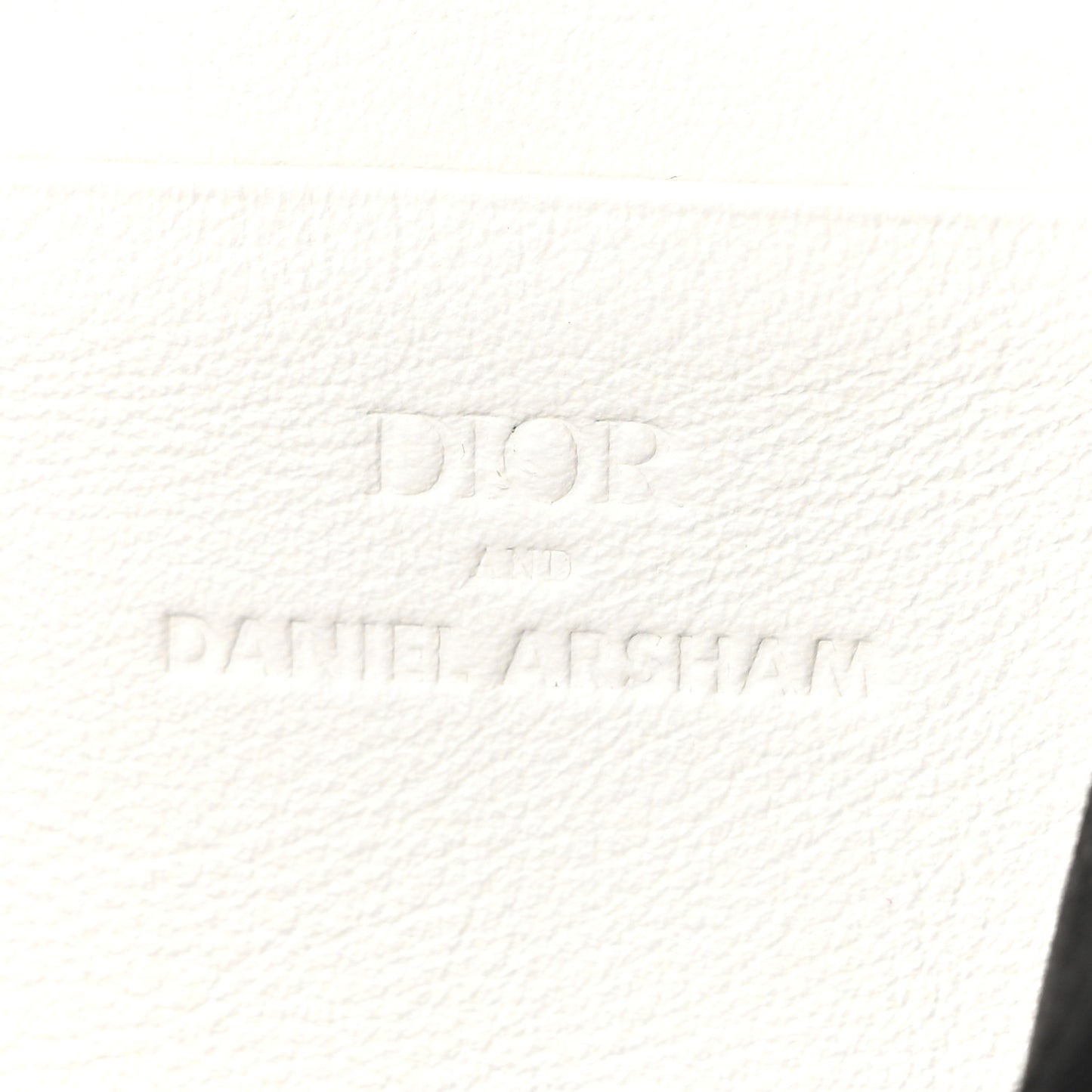 X DANIEL ARSHAM Grained Calfskin Newspaper Messenger White