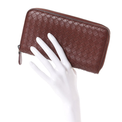 Bottega Veneta Nappa Intrecciato Zip Around Wallet Canyon 2 of 10