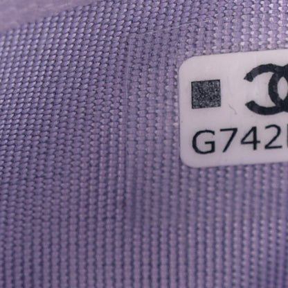 Chanel Caviar Quilted Card Holder Light Purple 8 of 9