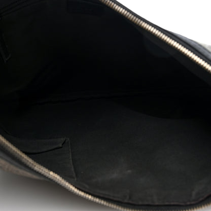 Gucci Lurex Monogram Medium Half Moon Hobo Black 5 of 11