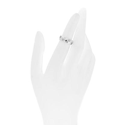 Gucci 18K White Gold 6mm Icon Band Ring 49 4.75 2 of 7
