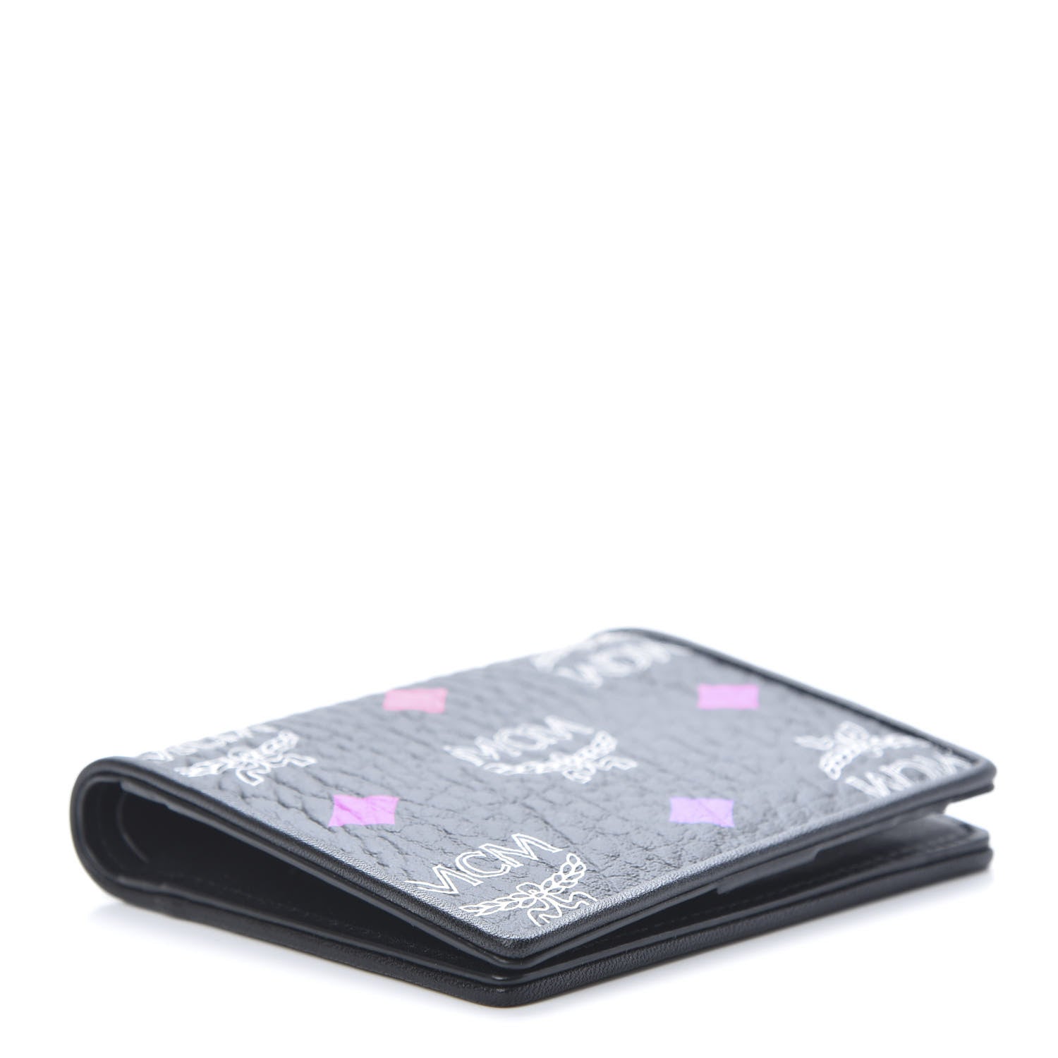 MCM Skyoptic Visetos ID Wallet Spectrum Diamond Black 4 of 8