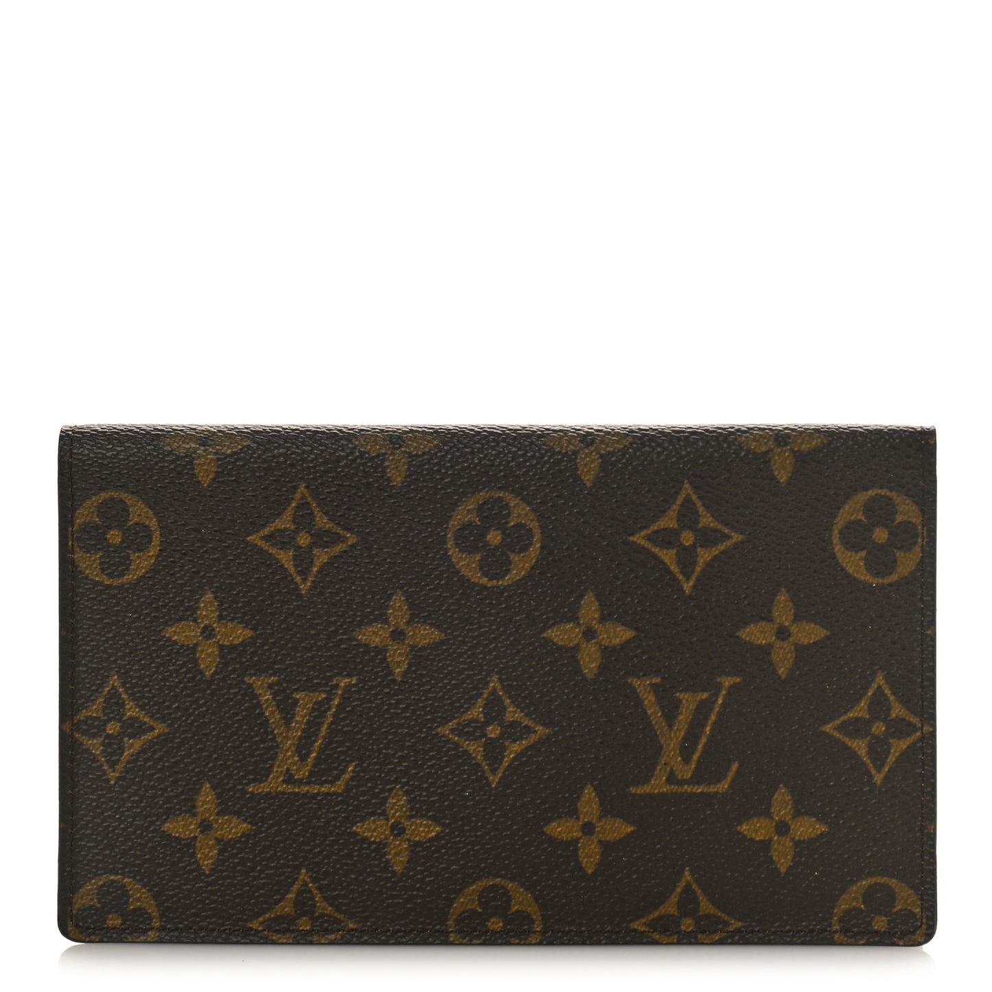 Monogram Checkbook Cover Wallet