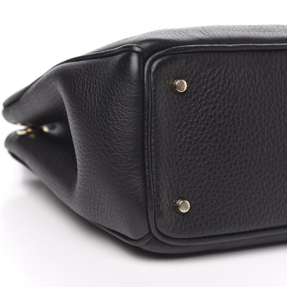 Christian Dior Bullcalf Small Diorissimo Tote Black Rose Indien 8 of 9