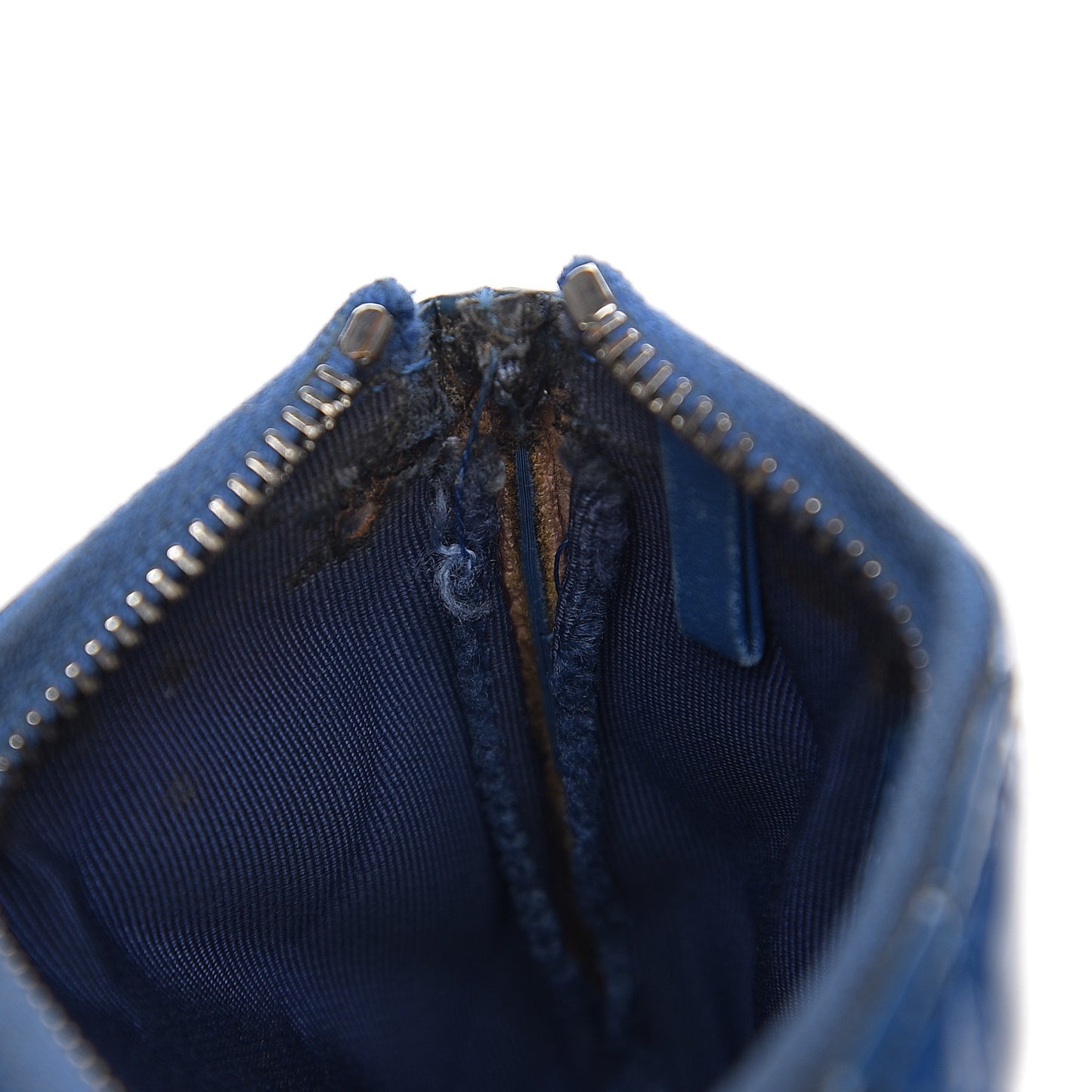 Patent Quilted Key Holder Case Dark Blue