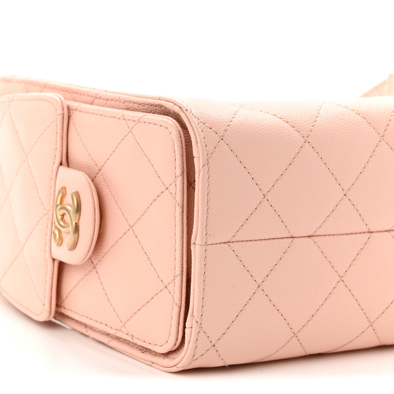 Chanel Caviar Quilted Mini Chanel 25 Handbag Light Pink 9 of 10