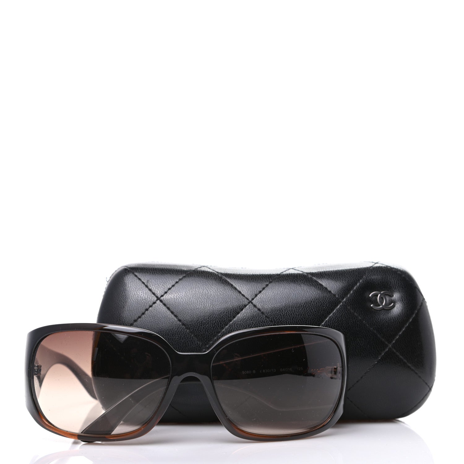 Chanel Acetate Crystal CC Sunglasses 5080-B Black 7 of 7