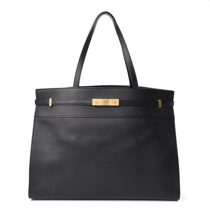 Saint Laurent Calfskin Medium Manhattan Shopper Tote Black 1 of 12