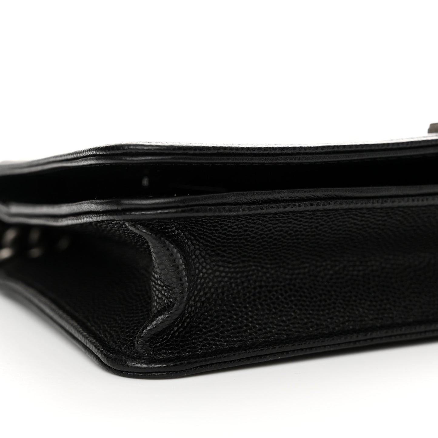 Caviar Quilted Boy Wallet On Chain WOC Black