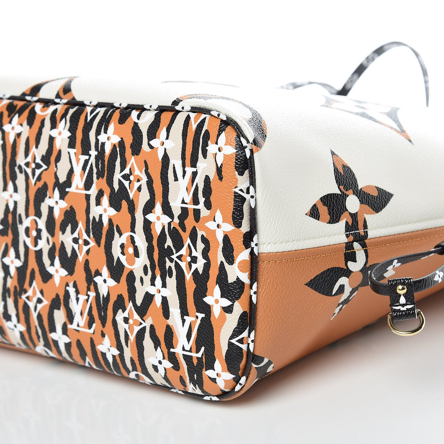 Louis Vuitton Monogram Giant Jungle Neverfull MM Ivory 9 of 13