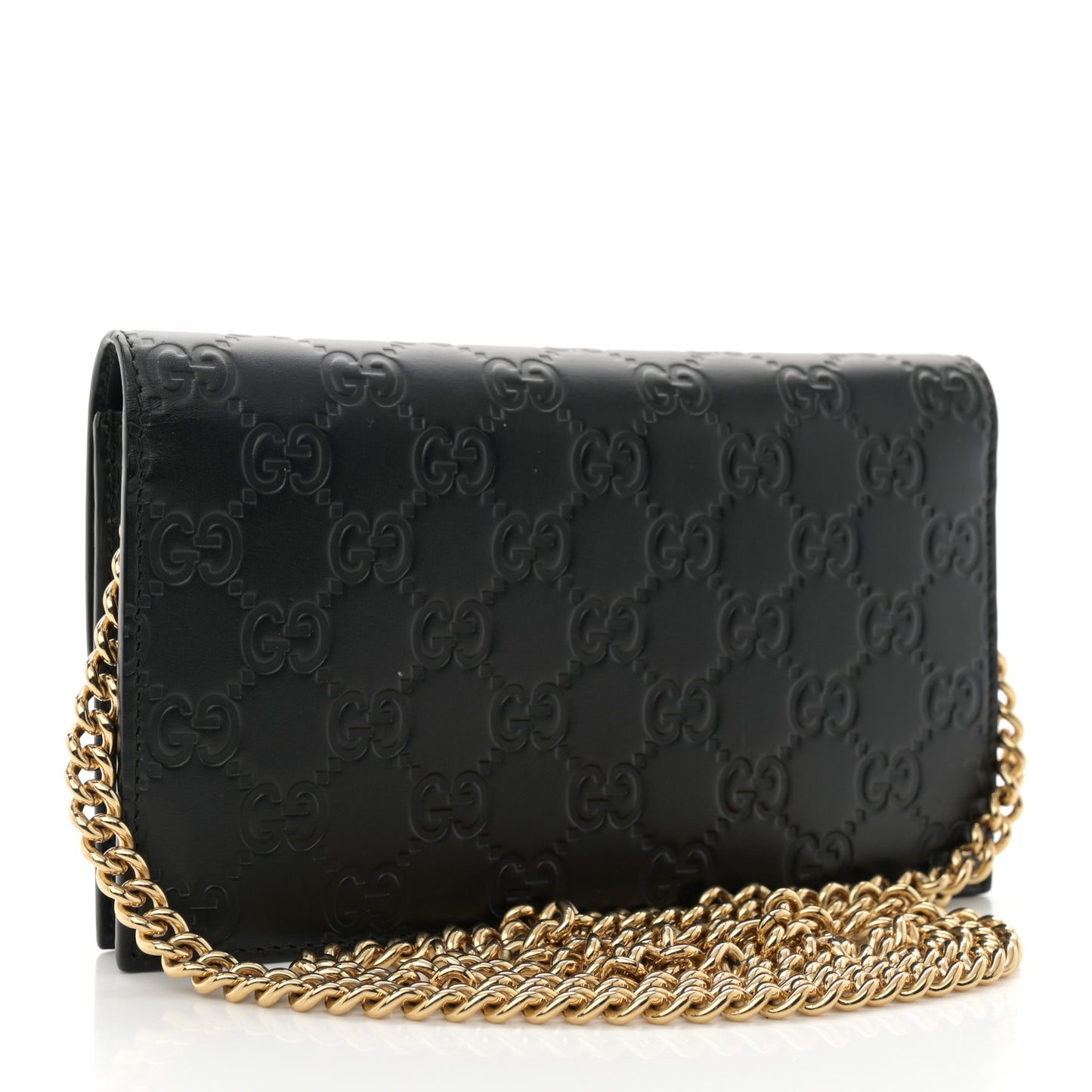 Guccissima Icon Chain Wallet Black