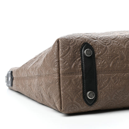 Louis Vuitton Lambskin Antheia Hobo PM Olive 7 of 9