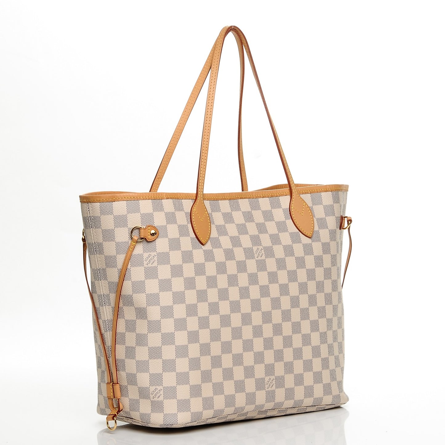 Damier Azur Neo Neverfull MM Rose Ballerine