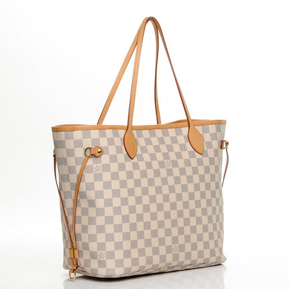 Louis Vuitton Damier Azur Neo Neverfull MM Rose Ballerine 4 of 9