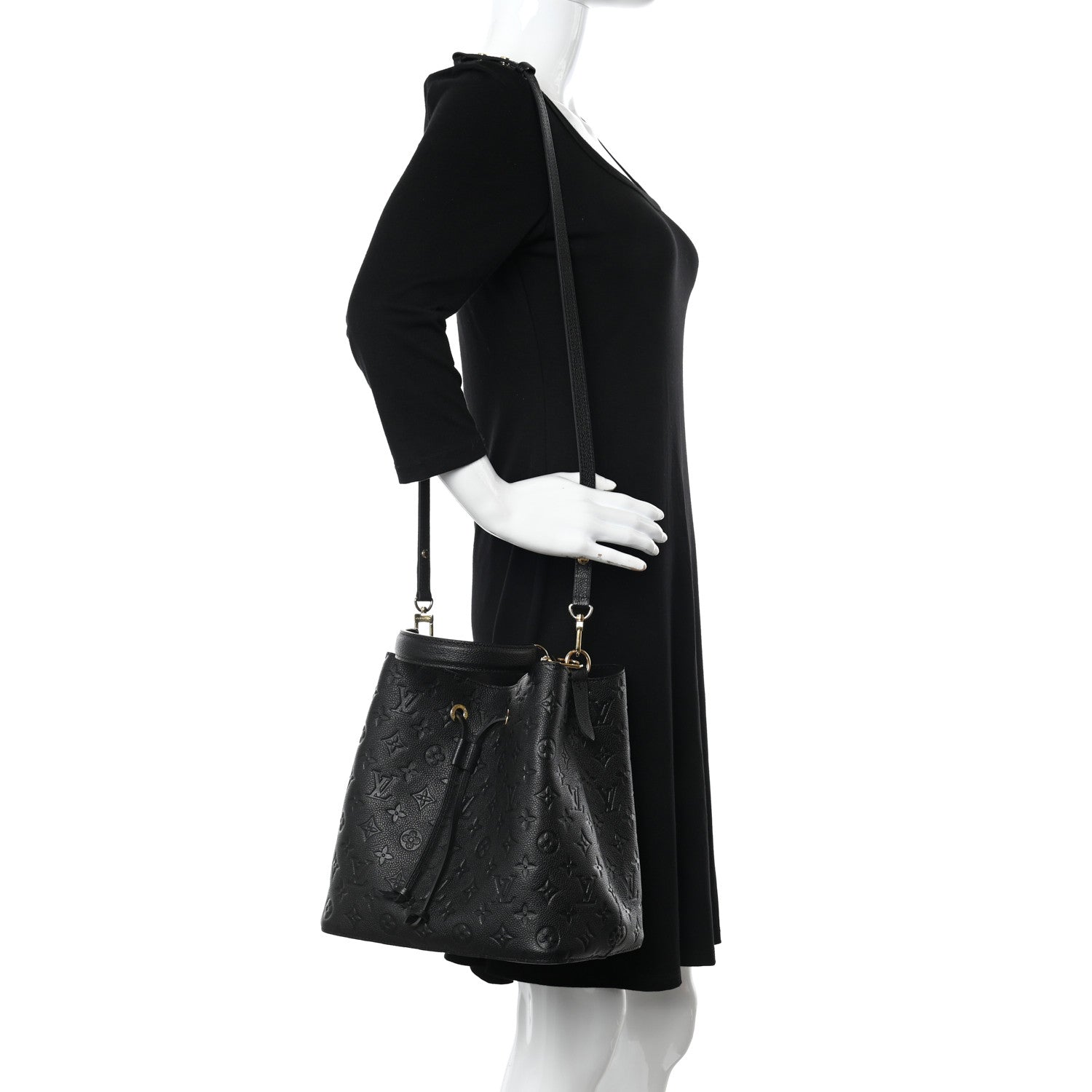 Louis Vuitton Empreinte Neonoe MM Black 2 of 10