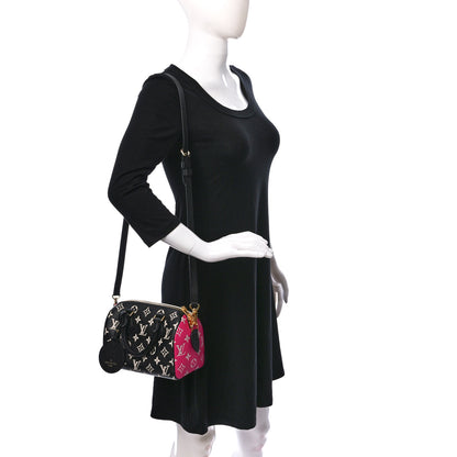 Louis Vuitton Empreinte Monogram Spring in the City Speedy Bandouliere 20 Black White Pink 2 of 8