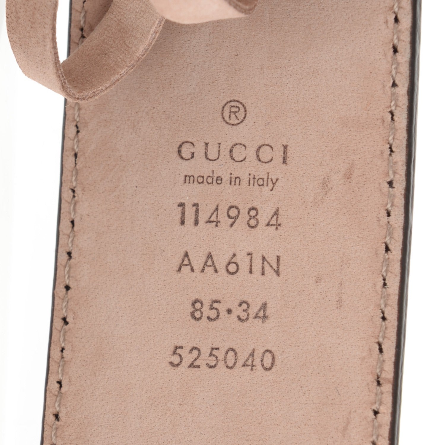 Gucci Guccissima Interlocking G Belt 85 34 Chocolate 3 of 6
