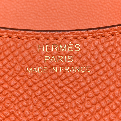Hermes Epsom Constance Slim Wallet Orange 7 of 8