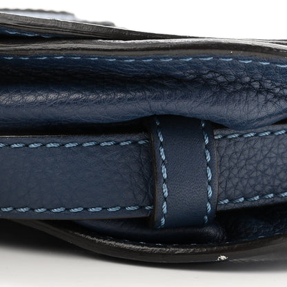Chloe Calfskin Mini Marcie Round Crossbody Bag Blue 10 of 10
