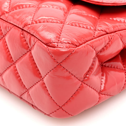 Chanel Shiny Crumpled Calfskin Quilted Small Wavy CC Hobo Red 10 of 10