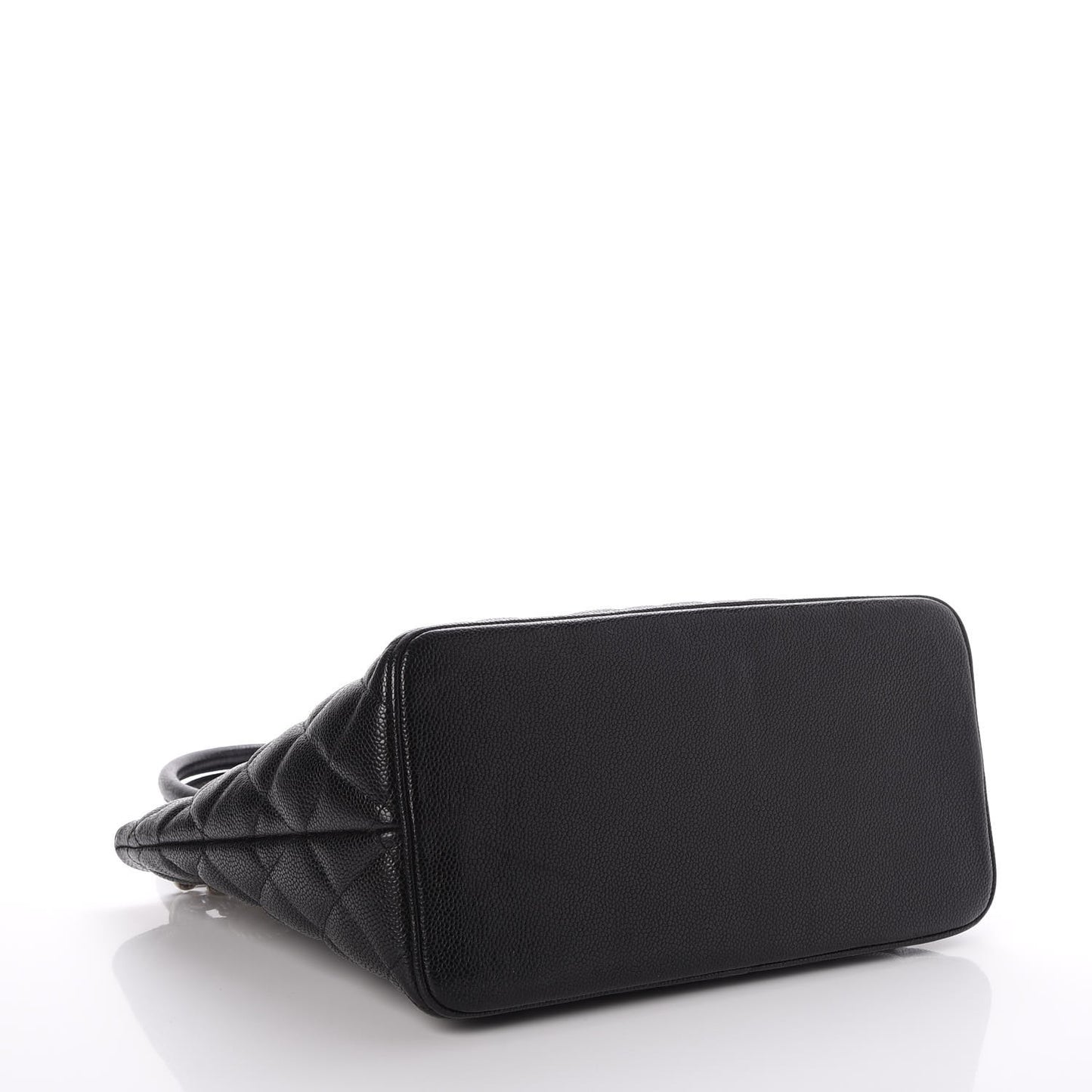 Caviar Quilted Medallion Tote Black