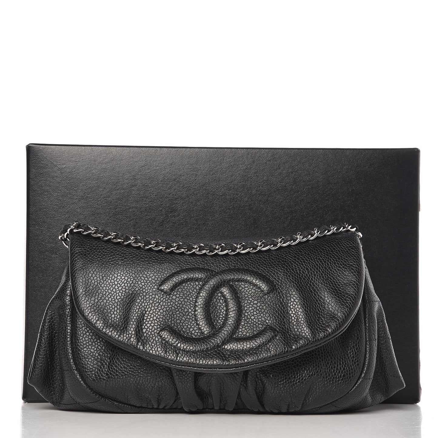 Caviar Half Moon Wallet On Chain WOC Black