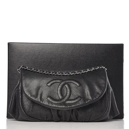 Chanel Caviar Half Moon Wallet On Chain WOC Black 9 of 9
