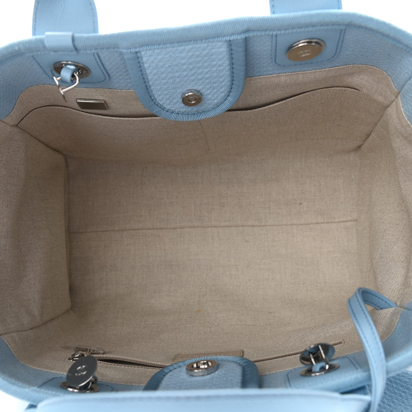 Mixed Fibers Small Deauville Tote Light Blue