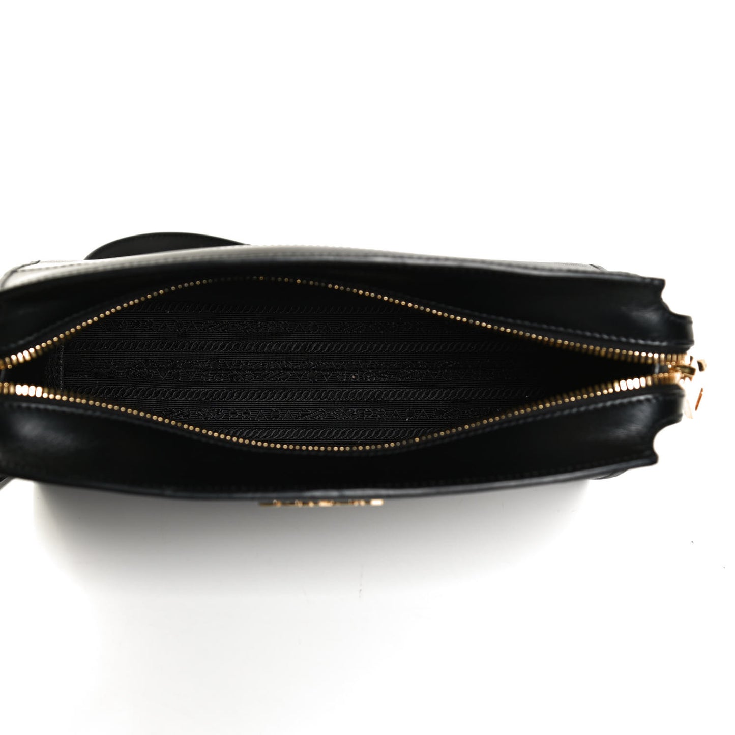 Saffiano City Calfskin Esplanade Crossbody Bag Black