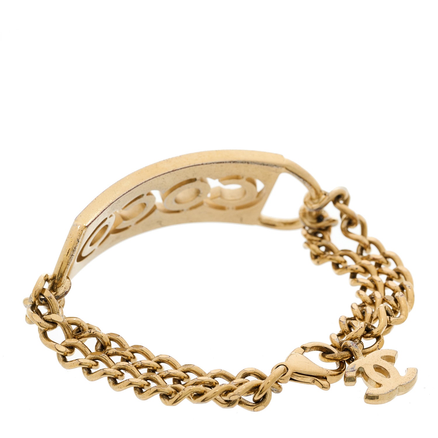 Chanel Crystal Coco Chain Bracelet Pink 3 of 4