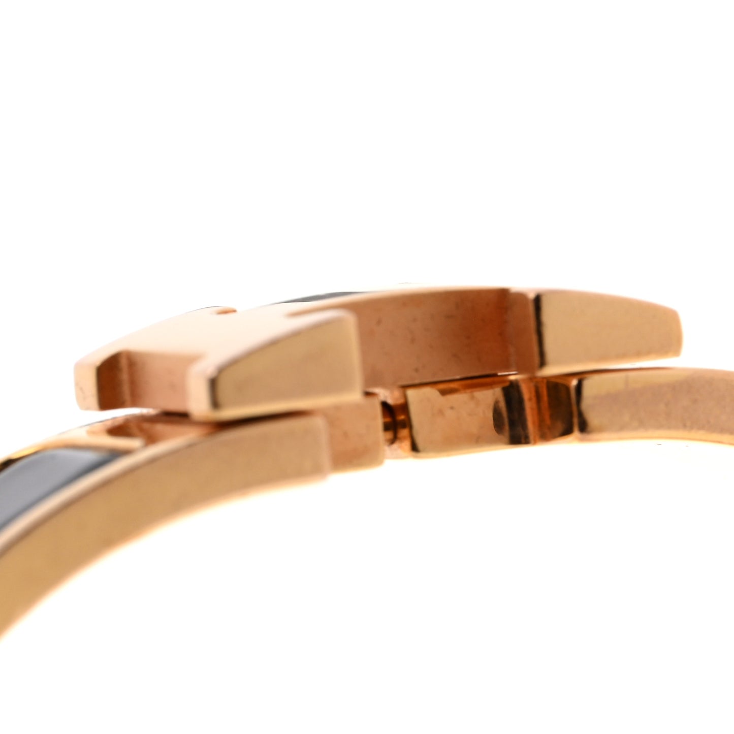 Enamel Narrow Clic Clac H Bracelet GM Black