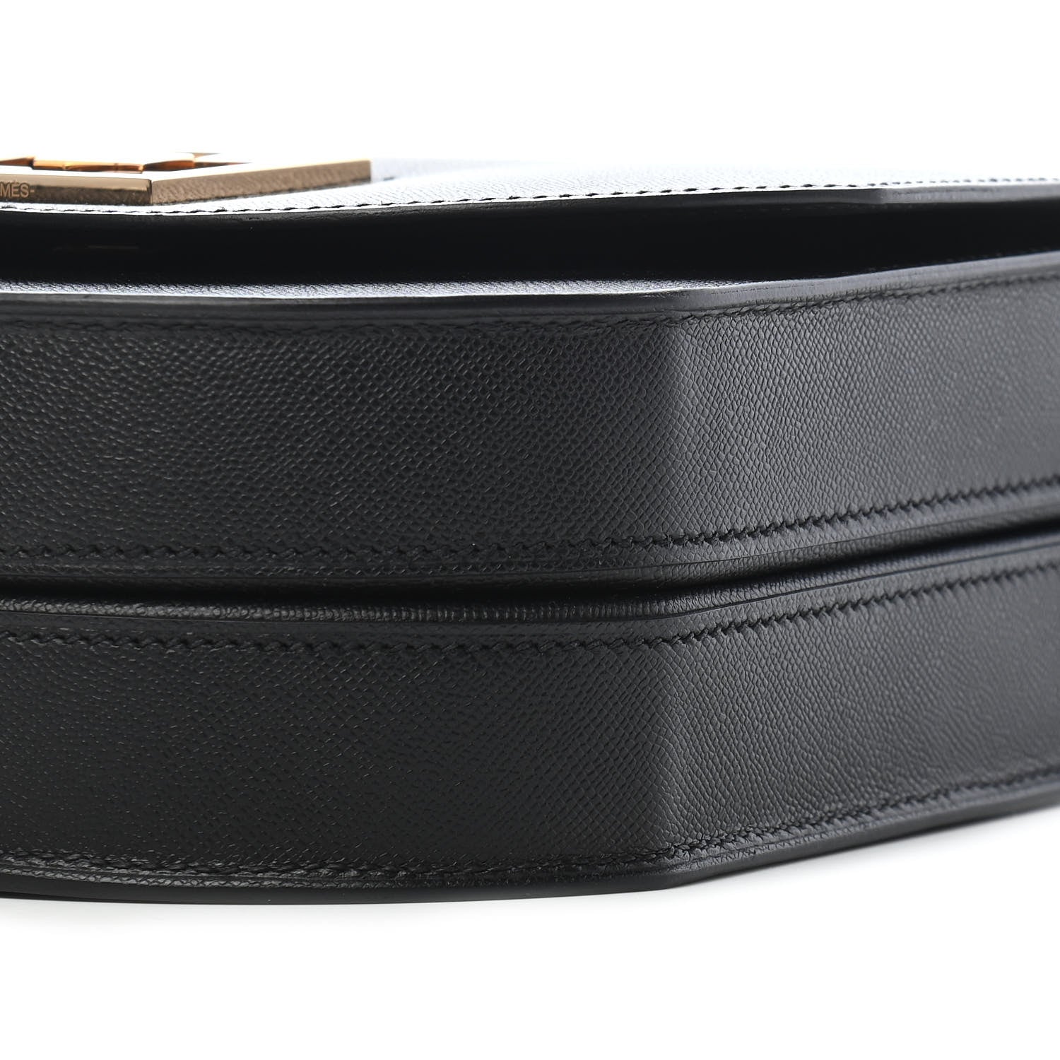 Hermes Grained Monsieur Mosaique Au 24-21 Black 7 of 7