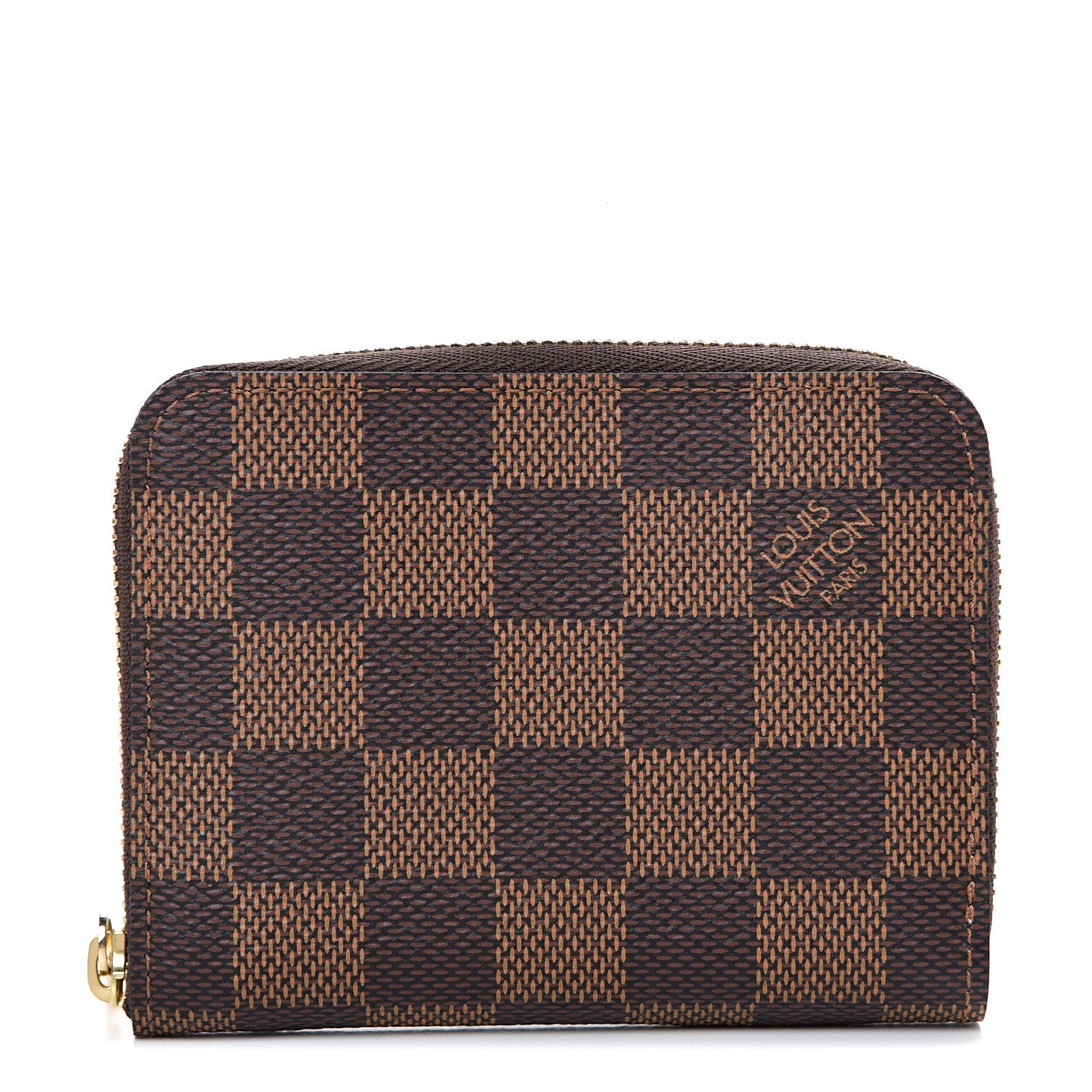 Louis Vuitton Damier Ebene Zippy Coin Purse Rose Ballerine 1 of 7