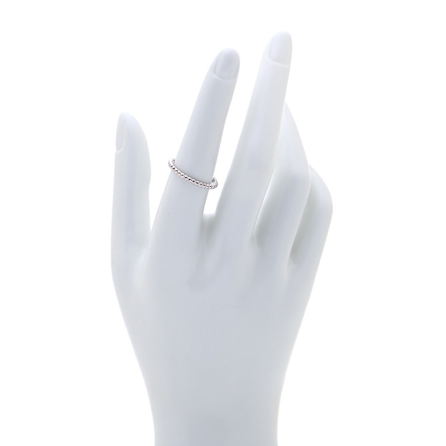 18K White Gold Small Perlee Ring 55 7.25