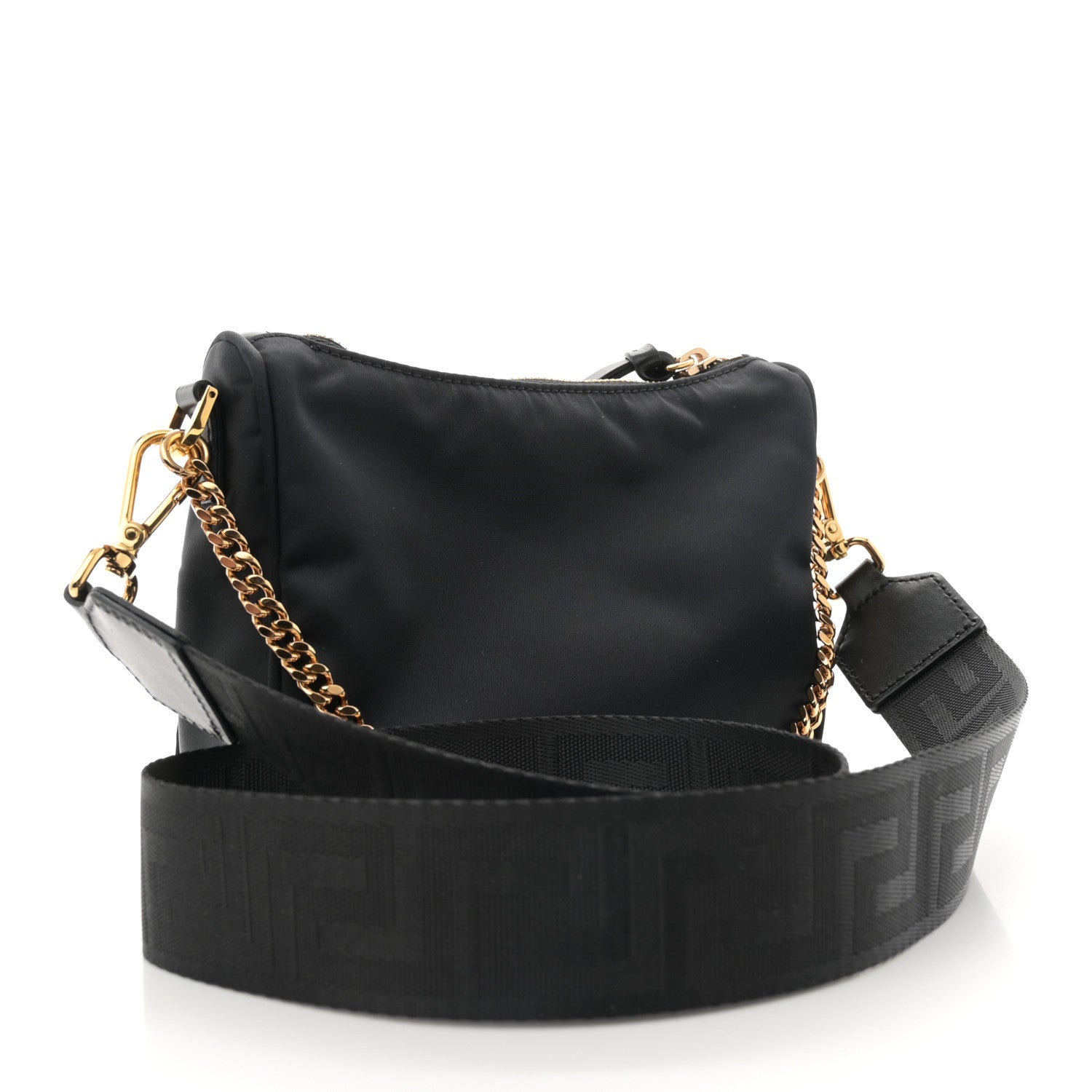 Versace Nylon Medusa Small Shoulder Bag Black 3 of 12