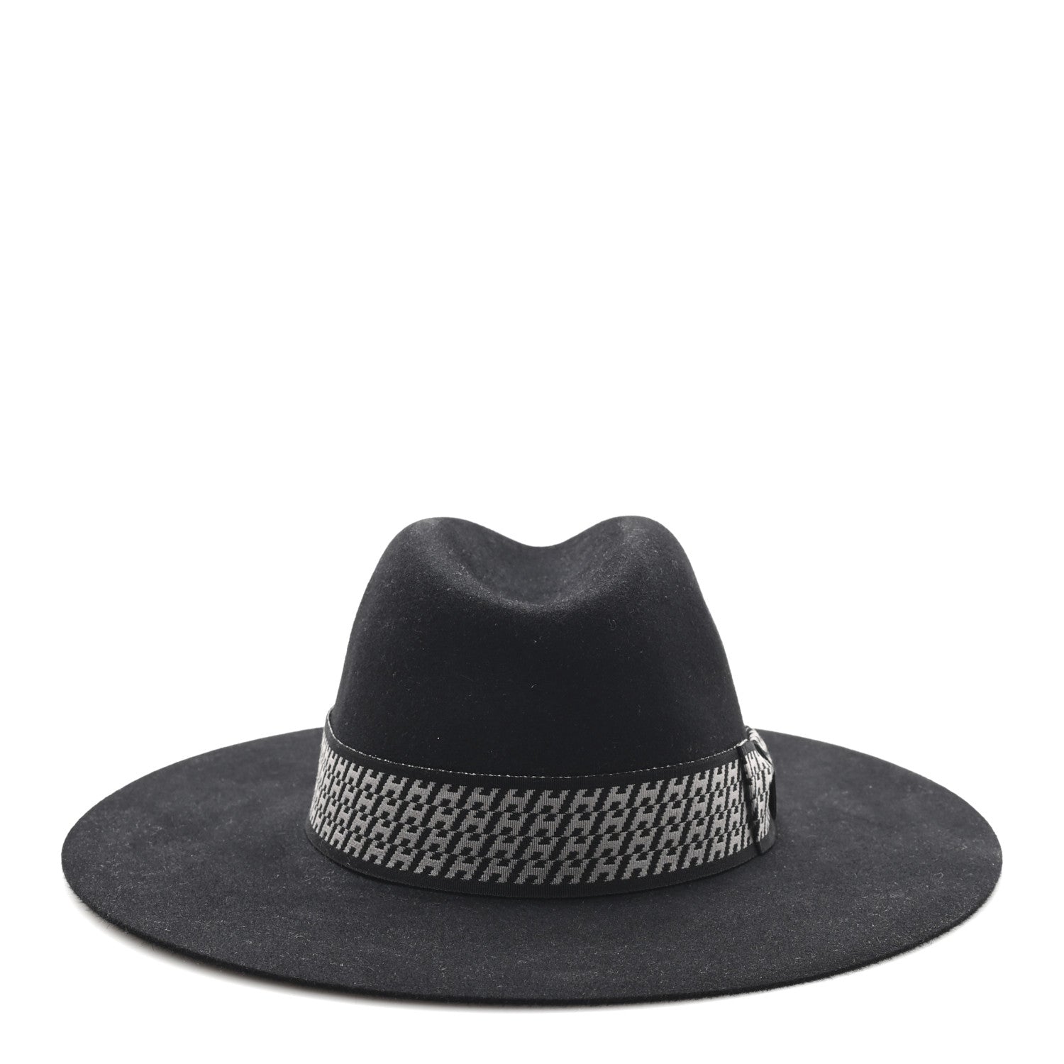 Hermes Rabbit Felt Faubourg Hat 59 Black 5 of 9