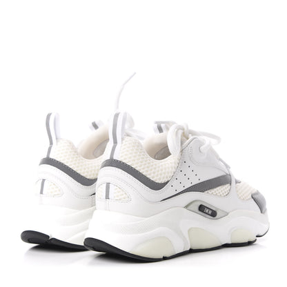 Christian Dior Technical Mesh Calfskin Mens B22 Sneakers 37 White 4 of 11