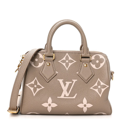 Louis Vuitton Empreinte Monogram Giant Speedy Bandouliere 20 Creme Beige 1 of 9
