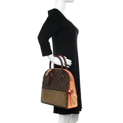 Louis Vuitton Monogram Calf Hair Spikes Iconoclasts Christian Louboutin Tote Red 2 of 11