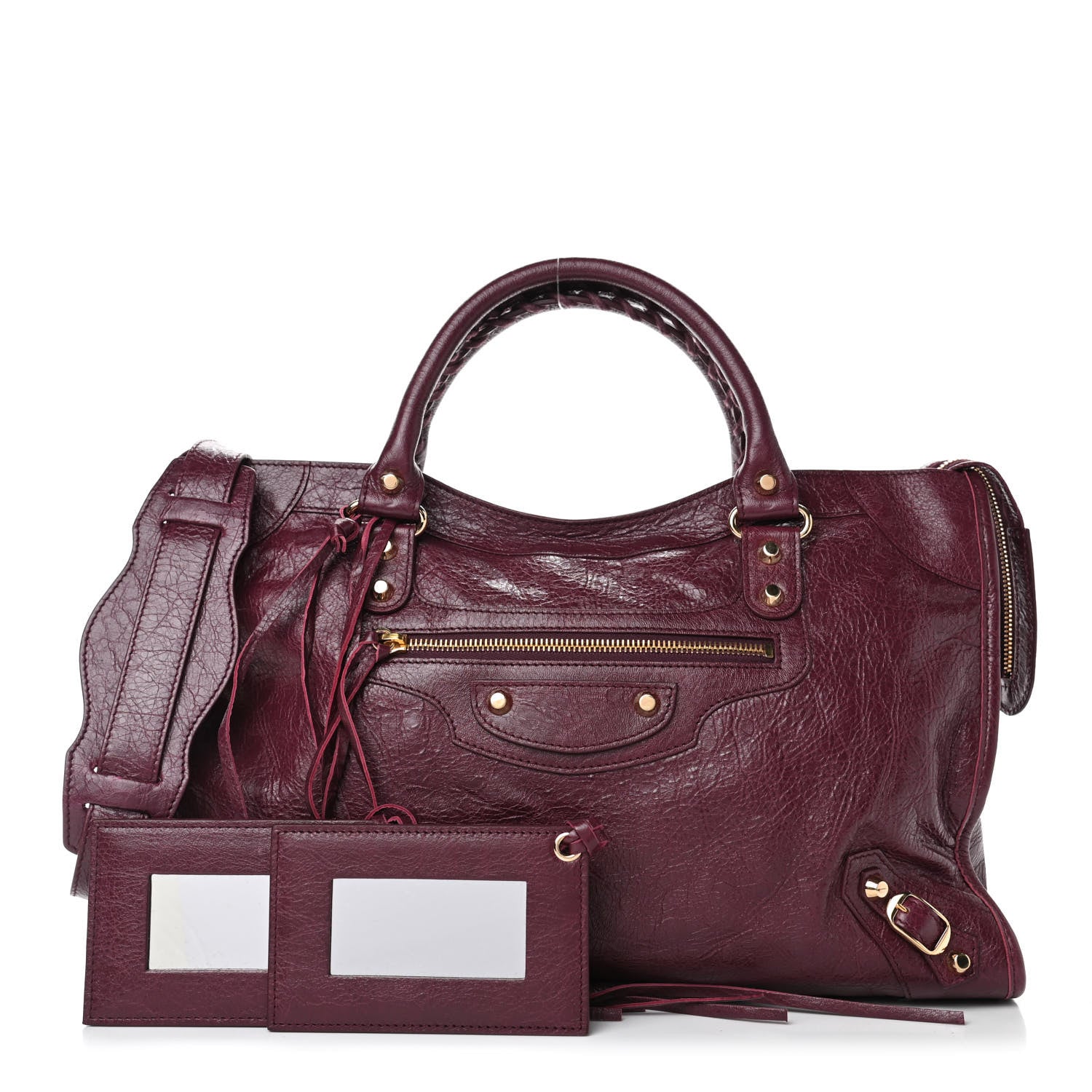 Balenciaga Agneau Classic Gold Hardware City Violet Prune 1 of 4