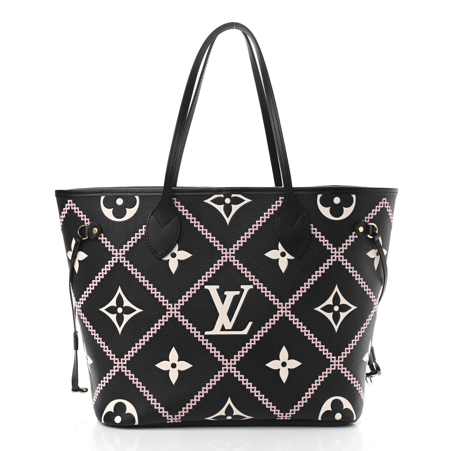 Louis Vuitton Empreinte Monogram Giant Broderies Neverfull MM Black 1 of 11