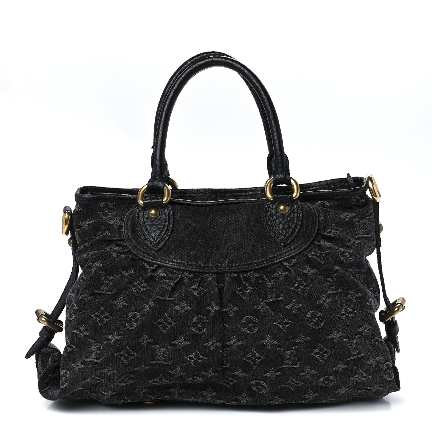 Louis Vuitton Denim Neo Cabby MM Black 1 of 9