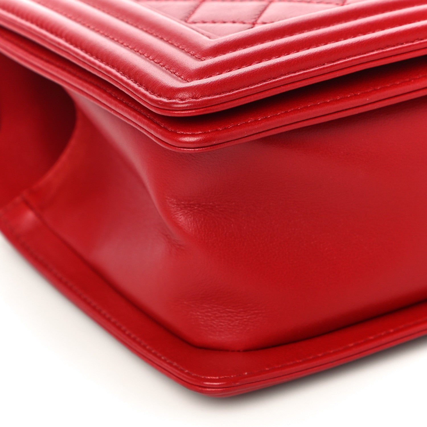 Chanel Lambskin Quilted Medium Boy Flap Red 5 of 13