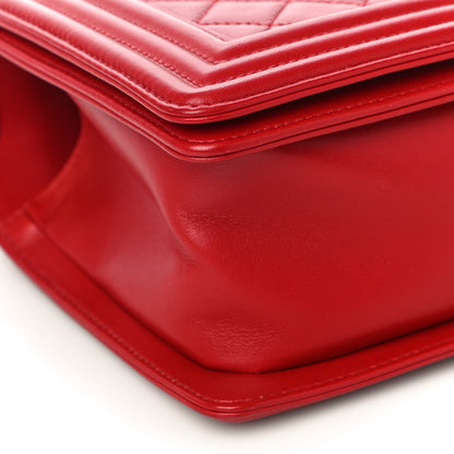 Chanel Lambskin Quilted Medium Boy Flap Red 5 of 13
