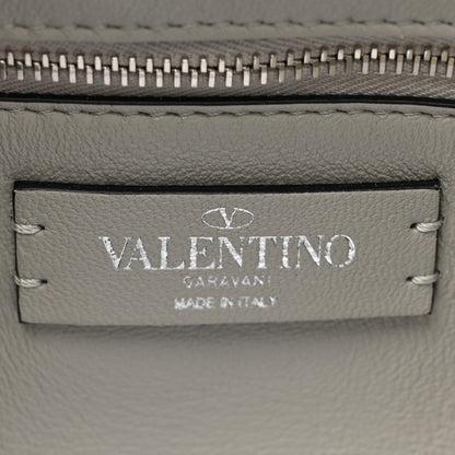 Valentino Garavani Nappa Medium Roman Stud Shoulder Bag Silver 6 of 8