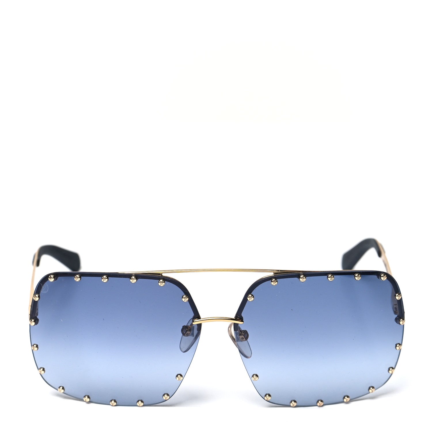 Louis Vuitton The Party Square Sunglasses Z2354W Blue 2 of 7