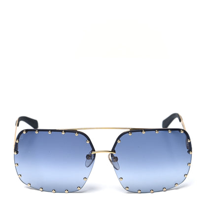 Louis Vuitton The Party Square Sunglasses Z2354W Blue 2 of 7