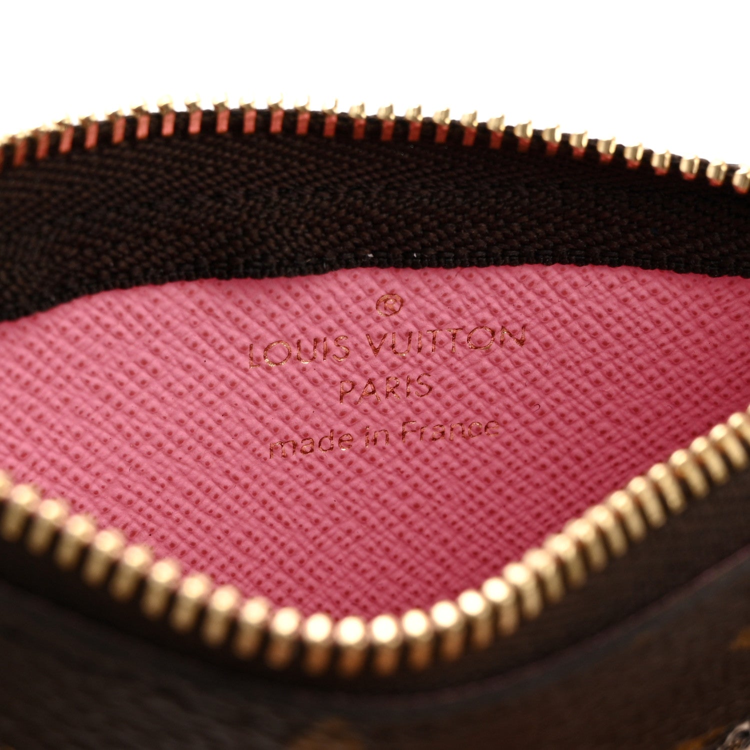 Louis Vuitton Monogram 2022 Christmas Animation Paris Key Pouch Pink 6 of 6